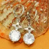 Fashion earrings feminine temperament simple and elegant square zircon earrings student crystal earrings hypoallergenic