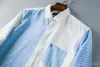 Herren Luxushemden Mode Bienen bestickt Long Sleeve Shirts Marke Classic Classic Turn Down Hals Business Tops1451988334