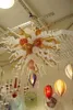 素晴らしい家の装飾カラフルなムラノガラスアートペンダントランプLEDライトソースチーズスタイルの吹きガラス掛かるクリスタル