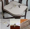 Fine Embroidery Plum Blossom Seat Cushion Trigon Chair Anti-slip Irregur Seat Pads Chinese Cotton Linen Cushions Seats8215045