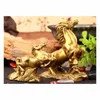 Häst lycklig feng shui kinesiska zodiac djur häst statyer figuriner fengshui rått ox tiger kanin drake orm häst get apa rooster hund