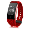 S2 Smart Armband Hjärtfrekvens Monitor IP67 Vattentät Sport Fitness Tracker Smart Watch Bluetooth Färgskärm Armbandsur för Android iPhone