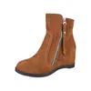 Heißer Verkauf-Stiefeletten für Frauen Winter Warm Wedges Kurze Stiefel Sexy Höhe zunehmende Damenschuhe Plus Size Botas Mujer Chaussures Femme