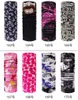 Hip Hop sem emenda Bandana face Tubo Máscara Máscaras Camo Headband Neckwarmer Proteção de pesca Outdoor Máscaras Equitação Ciclismo Crânio Cachecóis