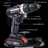 42V 7500MAH Heavy Duty Electric Impact Wrench Screwdriver Cordless Drill Tool With Batteries
