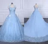 light blue wedding dress ball gown