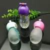 Pipes hookah água Handle da porcelana bonito boneca de vidro álcool lâmpada de vidro fumadores tubos de transporte de alta qualidade
