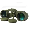 Ryska militären 10x50 HD Zoom Marinkikare Rangefinder kompass Teleskop Eyepiece kväve Vattentät armé grön