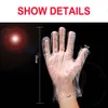 DHL High Quality Disposable transparent gloves PE 200 pcs per lots hands protective home kitchen gloves household cleaning2778445