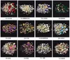 Nail ornaments 4cm black box illusion color pointed bottom drill + flat bottom drill + fairy beads + Gemstone Ring mix 12 options