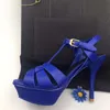 Designer Women Colorful Heels Sandals Top Quality T-strap High-heeled Pumps 9Colors Ladies Patent Leather Dress Single Shoes