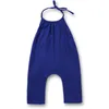 Kids Baby Girls Summer Clothes Strap Jumpsuit Sleeveless Sling Solid Color Rompers Children Summer Casual Clothes dc240