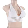 Sexy Women Solid Color Sport Bra For Yoga Fitness Outdoor Sport Push Up Sports Bra Padded Workout Crop Top Athletic Vest