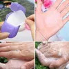 Draagbare Wegwerp Zeepdocument Reizen Hand Was schoonmaak Zeep voor Wassen Hand Bad Lakens Outdoor Aromatherapy Soaps Base Bathroom