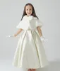 Enfants fausse fourrure enveloppe filles hiver cape charmantes jeunes filles châles de mariage vestes vestes enveloppe1976353