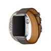 Apple Watch Band Luxury Straps Leather Band för Apple Watch 38mm 40mm 42mm 44mm Watchband For IWatch 5 4 3 2 Armband Belt3352468