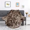 Langria sahte kürk polar battaniye fırlatma yumuşak kürk fırlatma battaniye üzerinde kanepe uzun tüylü bulanık sahte yatak kanepe battaniye sıcak rahat