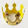 Gold Crown King Queen Princess Fancy Dress Accessorio regolabile per bambini Puntelli per adulti Cappelli per feste Cosplay