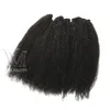 Vmae 4A 3C Afro-Kinky-Curly, umwickelter Pferdeschwanz, unverarbeitetes Remy-Jungfrau-Haar, kein Verknoten, kein Ausfallen, natürliche Farbe, brasilianisches Echthaar