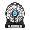 Bärbara Mini-fans Testade uppladdningsbara fläktluftkylare Mini Desk Fans USB-uppladdningsbar fläkt med detaljhandelspaket PC bärbar dator LT653