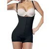 Chiusura con cerniera con gancio Donna Gomma in lattice Pancia Allenatore Gilet sexy Corsetti e bustini Fajas Butt Lifter Dimagrante Shapewear Nero