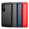 Funda de TPU suave cepillada de fibra de carbono para Xiaomi Redmi Note 8 9 10 Lite Pro Note 9 Mi10 Pro Mi8 Mi9 K30