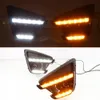 2Pcs Turn Signal style Relay led car drl daytime running lights with fog lamp hole for Mazda cx-5 cx5 cx 5 2012 2013 2014 2015 2016