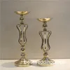 elegantes Tall Neu eingetroffen! Goldene Metallvase, silberne mentale Blumenvase, königliche Trompetenvase zur Dekoration best0844