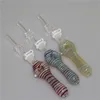 10mm Nectar Pipe narguilé Kit avec Quartz Tip Mini bang en verre Fumer Pipe ash catcher dabber outil