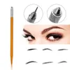 Make-up-Augenbrauenstift, dünn, für runde Nadeln, Tätowierung, manuelle Microblading-Nadeln, kosmetische Stickerei, Klinge, Permanent-Tattoo-Zubehör