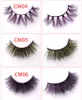 New color 3D luxury mink lashes wholesale natural long individual thick fluffy colorful false eyelashes Makeup Extension Tools