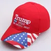 Donald Trump 2020 Baseball Cap Make America Great Again Hat Star Striped USA vlaggendruk Sports Outdoor Cap LJJA3625137284312