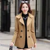 Kvinnor Blazers och Jackor 2019 Modig plusstorlek M-3XL Dubbelbröst Knapp Blazers Wool Coat Winter Blaser Femenino Y466