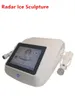 Hot Sale 2IN1 RF Face Lifting Wrinkle Removal Radar Ice Sculpture Hifu V-Max With Cooling System DHL Free Shipping