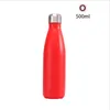 17oz 500ml Cola Shaped water bottle Vacuum Insulated Travel Cups Double Walled Stainless Steel coke shape Outdoor Cola bottles Fedex