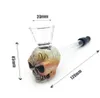 DHL Newest Skull Shaped Metal Smoking Pipe With Glass Bowl Detachable Cigarette Hand Tobacco Herbal Filter Pipe 3 Color 12cm Length