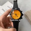 New Hurricane PVD Black Steel Case XB0180E4 I534 253S X20D 4 Miyota Quartz Chronograph Mens Watch Yellow Dial Nylon Strap Watches270g