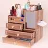 Junejour DIY Cosmétique Boîte De Rangement En Bois Maquillage Organisateur Bijoux Conteneur En Bois Tiroir Organisateur Handmade198n