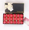 Artificial flower 18PCS/set colorful Soap Rose Flower Petal Gift Box Valentine's Day gift wedding gift