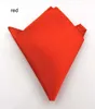 Solider färghandduksaffärsdräkt Square Pocket Pocket näsduk Kerchief för bröllopsbrudmode tillbehör gåva