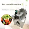 Máquina elétrica de corte de vegetais para alimentos Cebola Cortador de alimentos Fatiador de repolho Pimenta alho-poró Cebolinha Aipo Máquina de corte de cebolinha Comercial mul