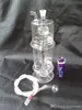 Accessori per bong in vetro narghilè color pesce rosso ﾠ, Pipa colorata Fumo Tubi in vetro curvo Tubi per bruciatore a nafta Tubi per acqua Dab Rig Bong in vetro