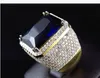 hele 2 stks tas mode -up kwaliteit diamant goud gevulde heren s ring maat 611 chique cadeau 4 69Y290P2587096