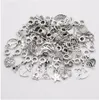 100pcs/Lot Vintage Big Hole Beads Soreds European Tharms Fit Pandora Charms Bracelet DIY Metal Metal Making