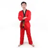 Abito professionale Taekwondo WTF rosso per competizione e allenamento Uniforme Taekwondo prezzo di fabbrica all'ingrosso uniforme Taekwondo