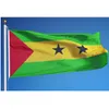 Sao Tome und Principe-Flagge, 0,9 x 1,5 m, Polyesterdruck, STP, fliegende hängende Afrika-Landesflagge, Banner, 91 x 152 cm, für Zuhause, Treffen, Festival, Sport
