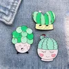 Cartoon Cute Plant Cactus Love Enamel Brooch Alch Stoy Badge Dżinsowe ubrania Bag Pin Sweet Woman Biżuter