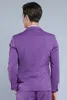 Pular Purple One Button Groom Tuxedos Notched Lapel Men Suits Wedding/Prom/Dinner Best Man Blazer(Jacket+Pants)