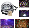 CNSUNWAY DJ Światła, 9 ​​Kolor LED Scena Bluetooth Lights DJ Stage Oświetlenie Obrotowy Crystal Magic Ball Light Dźwięk Aktywowane światło z pilotem