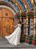 Papilio 2019 чешские свадебные платья с глубоким V-образным вырезом кружевные аппликации из шифона свадебные платья плюс размер свадебное платье на пляже Vestido De Novia